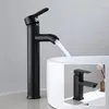 Bathroom Sink Faucets Black Stainless Steel Platform Basin Faucet European Antique Toilet Washbasin And Cold