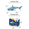 ElectricRC Animals RC Symulacja Zabawki rekinów 24G 4CH Waterproof Electric Reciot Boat Boat Basen Łazienka Prezent 230812