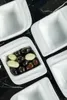 Bowls 6 Pcs Luxury Breakfast Mini Bowl White Ceramic Multi-Purpose Jam Holder Hazelnut Peanut Mold Kitchen Accessory