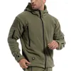 Охотничьи куртки США военная флисовая тактическая куртка Мужчина термическая на открытом воздухе Polartec теплый капюшон