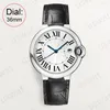 Wristwatches Women Quartz Watch Men Round Bracelet Watches Steel Leather Band Wristwatch Date Clock 28mm 33mm 36mm 42mm