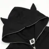 Herenjacks heren duivel hoorn hoed ontwerp herfstjack brief print hiphop streetwear hoodie los zip casual jas sweatshirt 230812