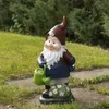 Oggetti decorativi Figurine gnomo con irrigazione statua del giardino 230812