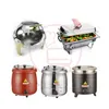 Dinnerware Sets Buffet Electronic Warm Soup Pot Commercial Stainless Steel Electric Heating Insulated Bucket El Breakfast Congee