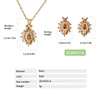 Collier Boucles d'oreilles Set Charmoment Jewelry Bohemia Multicolor Zircon Cercle Cercle Pendre Jewellery Jewellery Party Gift