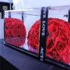 Fiori decorativi Valentine Gift Heart Box Flower Preserved Flower Love Presente