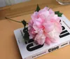 Decorative Flowers 10Pcs Artificial Big Peony With Short Branch Silk Flower Home Decoration Wedding Bouquet Party Event Arrangement