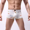 Underpants kwan.z homens roupas íntimas boxer boxeador de desenho animado algodão roga interna hombrepê europeu calzoncillo masculino masculino