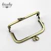 Bag Parts Accessories KISSDIY 10 pcs wholesale DIY 8.5cm Antique Bronze Metal Square Purse Frame heart kiss clasp Handle for Bag Craft bag making 230812