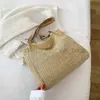 Sacs de plage Sac de seau 2022 Été Nouveau sac à main simples pour femmes Vacation de plage de plage Sac paille tissée Tide Caitlin_Fashion_Bags