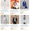 Mäns kostymer klassiska svarta män 2023 brudgummen smoking bröllop man klädsel jacka blazer kostym homme smal fit terno masculino 2 -stycken