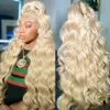 30 40 Inch 180%density 613 Honey Blonde Color Wig 13x6 HD Transparent Lace Front Wigs for Women Body Wave 13x4 Frontal Human Hair Wig