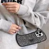 Luxury Bling Glitter Diamonds Phone Case pour iPhone 14pro Max 14pro 13 Cover Migne Hand Mand Sac Forme Silicone pour iPhone 13Promax 13 E98322