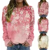 Maglioni da donna a maniche lunghe a maniche lunghe con stampa floreale maglione top leopardo camicie a maniche corte per donne 2xl
