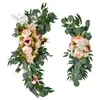 Dekorative Blumen Kränze Hochzeit Dekoration Set künstliche Blume Rose Pfingstrose Hochzeit Home Dekoration Gastkarte Dekoration Hochzeitsbogen Dekor 230812