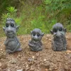 Decoratieve objecten Figurines Boomschors Savage Familie Hars Standbeeld Home Garden Decoraties Wild Man Crafts Sculpture Ornament Living Room Decor 230812