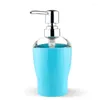 Flytande tvåldispenser schampo pump flaska kök badrum bänkskivor Tillbehör 10 oz (ljusblå)