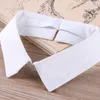 Bow Ties Classic Black/White Collar Shirt Fake Tie Vintage Detachable False Lapel Blouse Top Women/Men Clothes