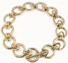 Chains Design Exquisite Original Fashion Electroplated 925 Silver Ring Necklace 14K Gold Holiday Jewelry Gift