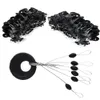 Visaccessoires 600 stks 100 groepset rubberen ruimtebonen ovale stop visserij bobber voor vliegvisaccessoires spinner aas sport gereedschap 230812