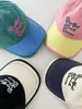 Caps de bola Capigoden moda retro emenda colorida letra bordada boné de beisebol homem mulheres coloridas personalizadas todas