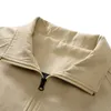 Erkek Ceketler Erkekler Stand-up Yaka Ceket Vintage Gevşek Yakası Ceket Bombacı Ceket Kore Sokak Giyim Zip Öğrenci Ceket Sıradan Ceket 230812