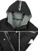 Les trenchs masculins plus la taille du trench masculin du streetwear massin imprimé noir vert brise-vent veste décontractée à capuche 8xl 230812