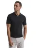 T-shirt maschile 100% Merino Wool Polo Shirt Uomini a manica corta maglietta aperta con colletto aperto Merino Strato di base Merino Strato traspirato Anti-Odor a secco a secco rapido 230812