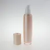 Lagringsflaskor Underbar kvalitet Plast Rund Lotionflaska 50 ml Pink och Pearl White Akrylkosmetik till salu