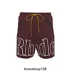 Rhode New Summer Shorts Sports Casual Uomo da uomo American Sliose Basketball Pants a 5 punti