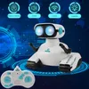 ElectricRC Animals Mini 24g fjärrkontrollbil 4WD LED -belysning Stunt Spin Electric Vehicle Funny RC Robot Toys For Kids Boys Barn Girls Gifts 230812