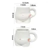 Tassen süße Körperkunst weißer Keramikmilch Tee Tasse Kreative Prise Bauch Tasse Trinken Kaffee -Wohnkultur Küchenzubehör
