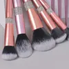 Makeup Tools Karsyngirl 15st Ultra Soft Colorful Borstes Set Powder Foundation Contour Blush Highlighter Concealer Eyeshadow Brush 230812