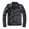 Vestes pour hommes vestes de moto classiques veste en cuir masculin 100% nature naturelle veste moto épaisse veste d'hiver ves à moteur mince M192 230812