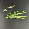 Iscas de iscas 1pcs spinnerbait de borracha de gabarito de borracha com saia de silicone Blades giratórias