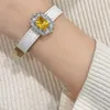 Bangle Fashion Gemstones Bracelets For Women Comfortable Wear Colorful Gem Wristband Punk Adjustable Wrist Belt Girl