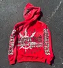 Herrtröjor tröjor American Street hip-hop kläder skalle gotiska brev rock överdimensionerade hoodie män y2k punk retro casual lös dragkedja hoodie kvinnor 230812