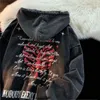 Men's Hoodies Sweatshirts Y2K Zip UP Hoodie Grunge Women Men Autumn Embroidery Letter Long Sleeve Gothic Hooded Sweatshirt Lady Loose Retro Hooded Jacket 230812