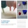 Flores decorativas 100 PCs Tubos de água floral Grandes frases de haste de flor de casamento recipientes de presentes