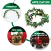 Puppenhaus Accessoires 4 Stcs Dollhouse Ornamente Garland Spielzeug Weihnachtsbaummöbel Simuliertes Kranzkranz Leicht Plastikanhänger 230812