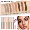 Eye Shadow QI 8 Color Matte Liquid Eyeshadow Set Long Lasting Waterproof Shadows Quickdrying Nude White Makeup Cosmetics 230812