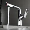 Bathroom Gold Basin Faucet Sink Mixer Tap Hot Cold Water Gourmet Kitchen Faucets With Pull Out Sprayer 360 Degree Gun Black Taps