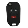 New Flip Folding Keyless Entry Remote 3 Buttons Car Key Shell Case for Nissan Juke Cube Rogue Replacement Key Case Fob250s