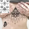 Tatuagens temporárias lotus henna mandala baú para mulheres subboob adult Butterfly Turtle leão tatuagem falsa tatuagem sexy tatuagem a água 230812