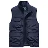 Men's Vests Camping Fishing Vests For Men Outdoors Tactical Webbed Gear Sports Man Motorcycle Vest Men's Jackets Big Size Clothes Coat Work 230812