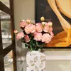 Decorative Flowers 10PCS/LOT Western Rose Bouquet For Home Living Room Decoration Wedding Road Lead Arched Door