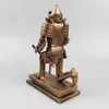 Decorative Objects Figurines Creative Retro Antique Medieval Middle Ages Roman Soldier Warrior Knight Armored Man Metal Model Room Decor Crafts Ornament 230812