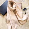 Lenço de seda brilhante de alta qualidade xale lenço de pescoço longo lenço de moda feminina
