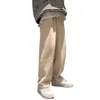Pantalones para hombres invernal elegante cintura media draping pinay pantalones de chándal para fiesta para fiesta