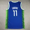 SL Maverick Luka Doncic Basketball Jersey Dalla Kyrie Irving Mitch & Ness White Blue Size S-XXL